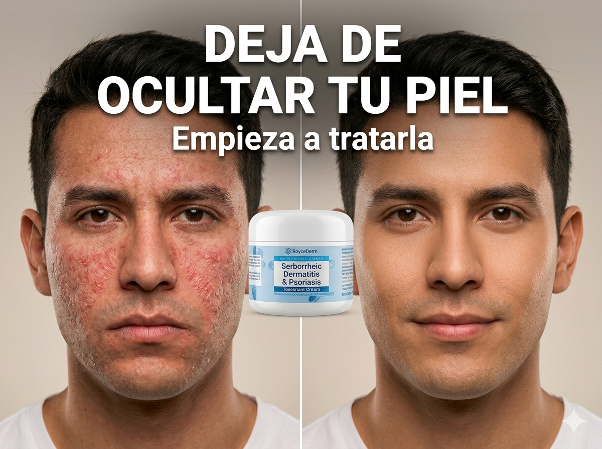 Crema Dermatitis Seborreica & Psoriasis – Alivio Natural Sin Corticoides