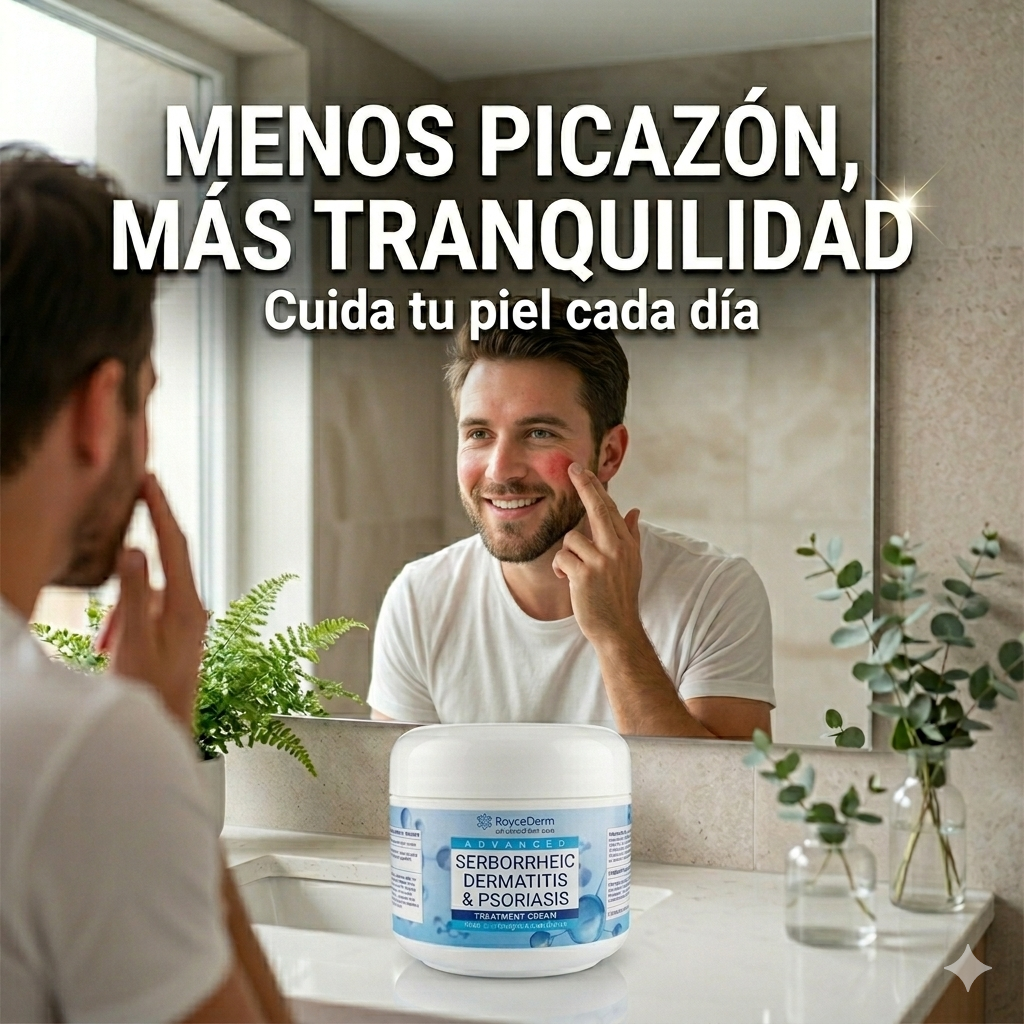 Crema Dermatitis Seborreica & Psoriasis – Alivio Natural Sin Corticoides